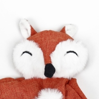 Игрушка текстильная с канатом "Лиса" с пищалкой, шуршащая, 26 х 28 см Игрушка текстильная с канатом "Лиса" с пищалкой, шуршащая, 26 х 28 см