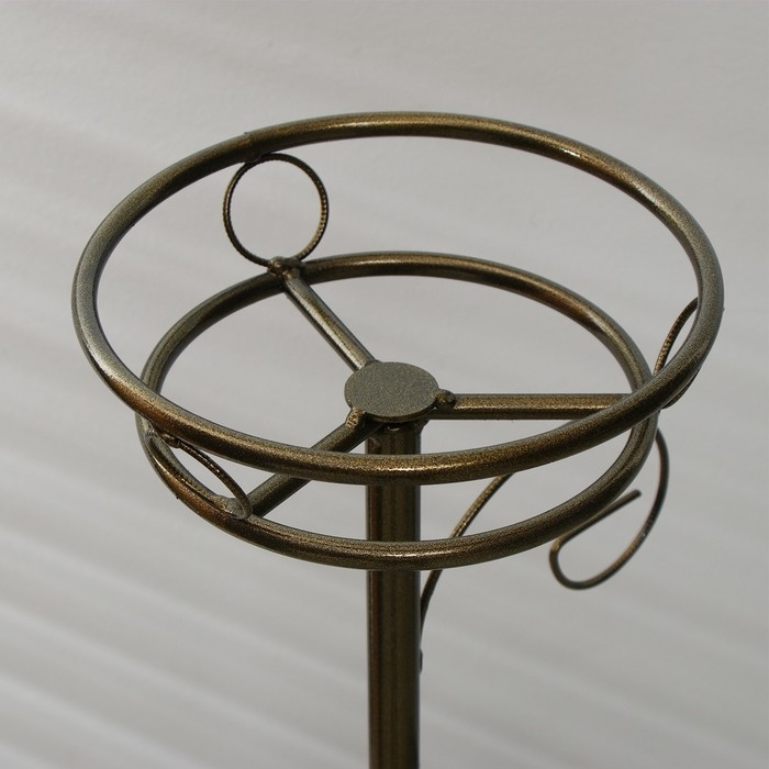 Подставка для цветов, напольная, разборная, на 3 горшка, d = 18 см, бронзовая Подставка для цветов, напольная, разборная, на 3 горшка, d = 18 см, бронзовая