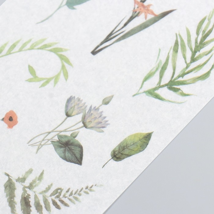 Наклейки "Полевые цветочки" набор 3 листа МИКС 10,4х14,7 см