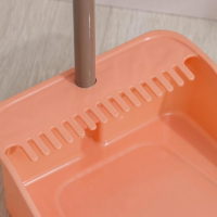 Щётка для пола: совок 24×25×81 см, щётка 24 см, цвет персиковый Щётка для пола: совок 24×25×81 см, щётка 24 см, цвет персиковый