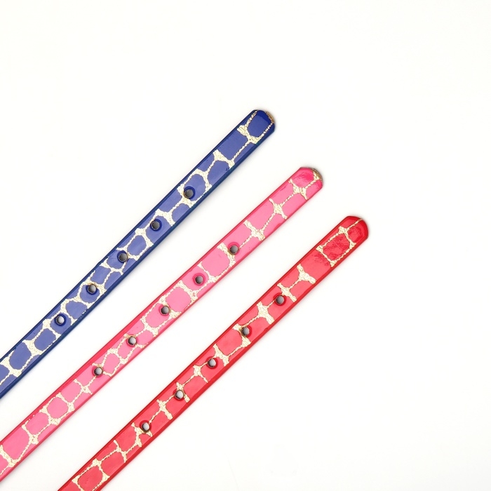 Ошейник перламутровый Ошейник перламутровый "Битое стекло", с бубенчиком, 30 х 1 см, микс цветов