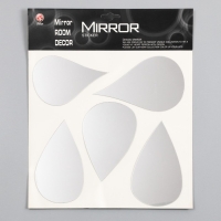 Наклейка интерьерная зеркальная "Капельки" 38х31 см Наклейка интерьерная зеркальная "Капельки" 38х31 см
