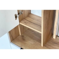 Прихожая "Бери" 800х350х1826, Дуб крафт золотой/Белое дерево