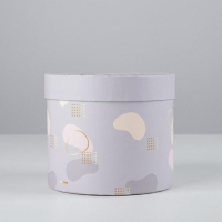 Коробка подарочная круглая, упаковка, &laquo;Нежный&raquo;, 14 х 16 см