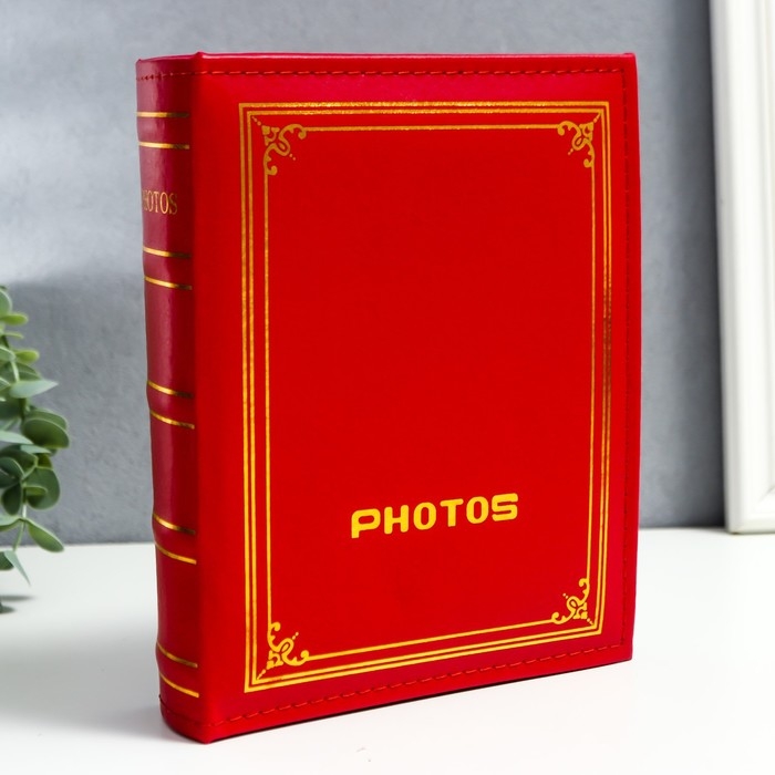 Фотоальбом на 200 фото 10х15 см "Классика. Голубой" кожзам 22,5х19х5 см