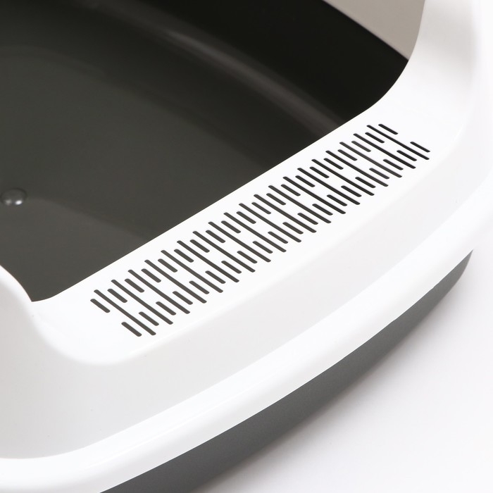 Туалет &laquo;Айша&raquo; S с высоким бортом,  45 х 35 х 18,5 см, серый