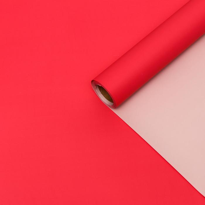 Пленка матовая, красный, пастельный, 0.58 х 10 м Пленка матовая, красный, пастельный, 0.58 х 10 м