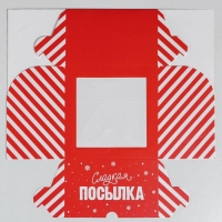 Коробка для капкейков «Новогодняя посылка» 16 х 16 х 10 см, Новый год Коробка для капкейков «Новогодняя посылка» 16 х 16 х 10 см, Новый год