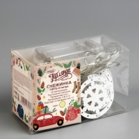 Гирлянда «Нить» 2 м с насадками «Снежинка», IP20, прозрачная нить, 10 LED, батарейки AAх2 (нет в комплекте), свечение тёплое белое Гирлянда «Нить» 2 м с насадками «Снежинка», IP20, прозрачная нить, 10 LED, батарейки AAх2 (нет в комплекте), свечение тёплое белое