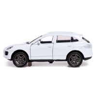 Машина металлическая «Каен», инерция, 1:32, открываются двери, световые и звуковые эффекты, цвет белый Машина металлическая «Каен», инерция, 1:32, открываются двери, световые и звуковые эффекты, цвет белый