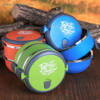 Ланч - бокс «Будет вкусно», 2 отделения по 500 мл, 13х17 см, МИКС Ланч - бокс «Будет вкусно», 2 отделения по 500 мл, 13х17 см, МИКС