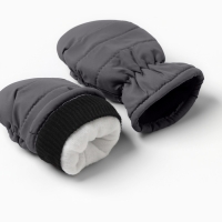 Варежки зимние детские MINAKU, цвет серый, 15см