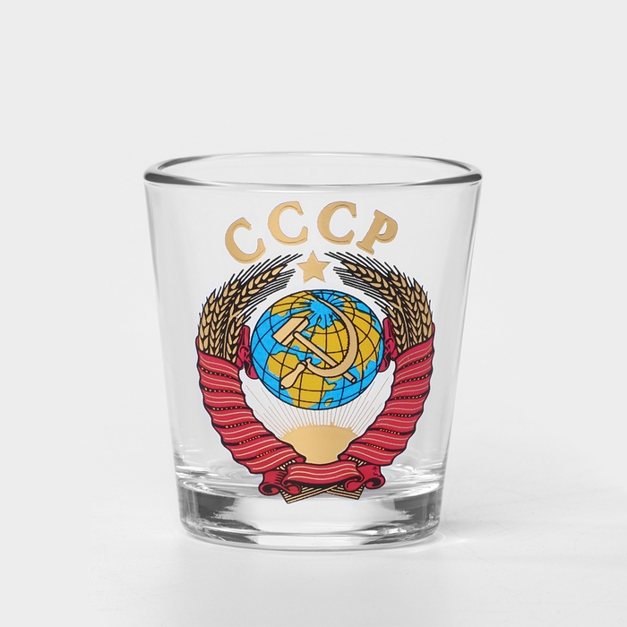 Набор стеклянный для напитков &laquo;Герб СССР&raquo;, 7 предметов: графин 500 мл, стопки 50 мл