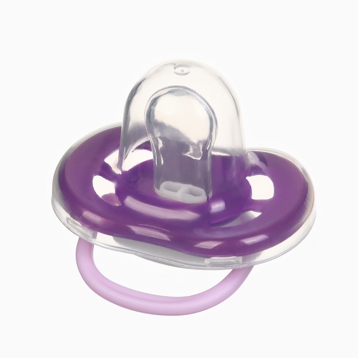 Соска - пустышка анатомическая &laquo;Пингвинчик&raquo;, +6 мес., цвет фиолетовый
