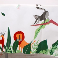 Скатерть &laquo;Животные&raquo; 130х 274 см