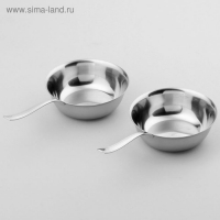 Набор кокотниц больших «Универсал», 2 предмета: 150 мл, толщина 2 мм, на подвесе Набор кокотниц больших «Универсал», 2 предмета: 150 мл, толщина 2 мм, на подвесе