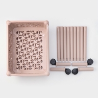 Этажерка напольная 3-х секционная Prima, на колёсиках, цвет МИКС