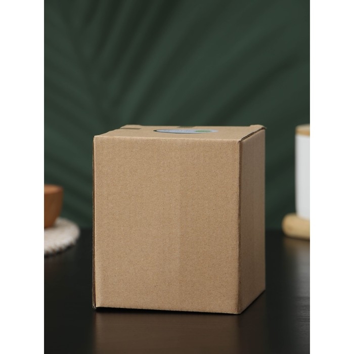 Банка стеклянная для хранения сыпучих продуктов BellaTenero &laquo;Эко. Изгиб&raquo;, 700 мл, 10,5&times;11,5 см, с бамбуковой крышкой