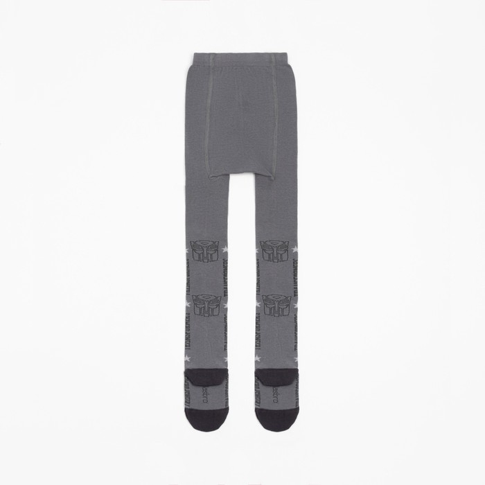 Колготки детские "Transformers", рост 116-122 см, цвет серый