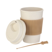 Термостакан для кофе, 470 мл, PP пластик, 14.2 × 9.3 см, с ложкой, с крышкой Термостакан для кофе, 470 мл, PP пластик, 14.2 × 9.3 см, с ложкой, с крышкой