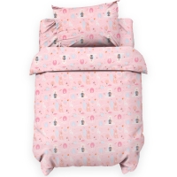 Комплект постельного белья LoveLife "Лесные жители" 112*143 см, 60*120+20 см, 40*60 см, сатин, 100% хлопок Комплект постельного белья LoveLife "Лесные жители" 112*143 см, 60*120+20 см, 40*60 см, сатин, 100% хлопок