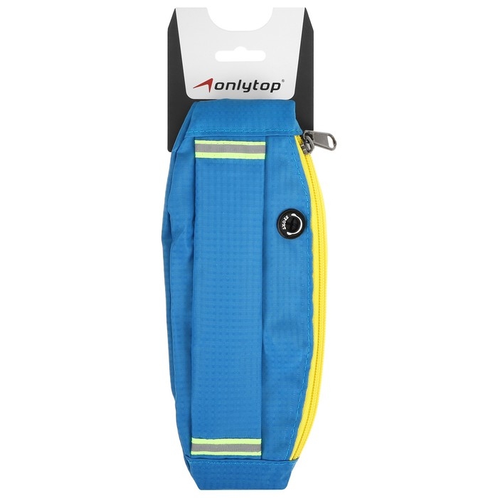 Сумка спортивная на пояс ONLYTOP, 29&times;10 см, цвет синий