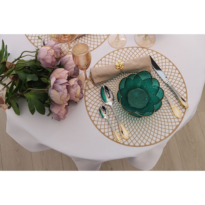 Салатник стеклянный фигурный &laquo;Цветок&raquo;, 280 мл, 16&times;7,7 см