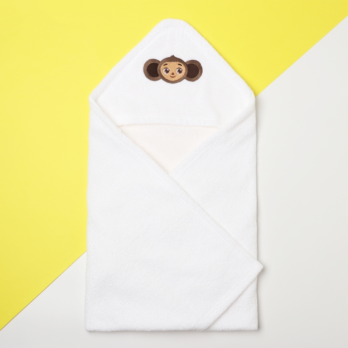 Махровое полотенце с уголком Махровое полотенце с уголком "Чебурашка" 75*75 см, хлопок 100%