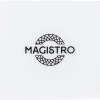 Чайник фарфоровый заварочный Magistro Rodos, 1,4 л, цвет белый