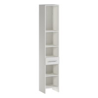 Пенал для ванной комнаты,  Белый/Дуб сонома, 30 х 30 х 185 см