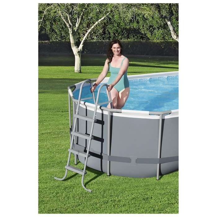 Бассейн каркасный Bestway Power Steel, 549&times;274&times;122 см, фильтр-насос, тент, лестница, 56710
