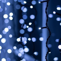 Гирлянда &laquo;Занавес&raquo; 2 &times; 1.5 м, IP44, УМС, тёмная нить, 360 LED, свечение белое, 220 В