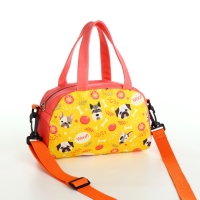 Сумка детская для девочки на молнии, регулируемый ремень, цвет коралловый