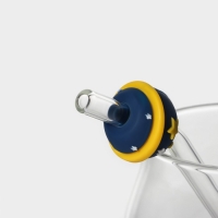 Кружка стеклянная с керамической крышкой и трубочкой &laquo;Космос&raquo;, 500 мл, цвет МИКС