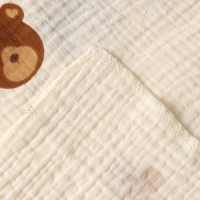 Пеленка двухслойная Крошка Я Bear, 130х100см, муслин,100% хлопок Пеленка двухслойная Крошка Я Bear, 130х100см, муслин,100% хлопок
