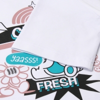 Футболка детская MINAKU, цвет белый, рост 110 см