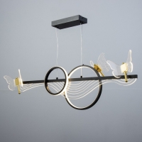 Светильник "Фьюжн" LED 110Вт 3000-6000К черный 100х12х28см Светильник "Фьюжн" LED 110Вт 3000-6000К черный 100х12х28см