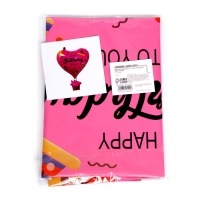 Шар фольгированный 32" «Полёт на воздушном шаре», цвет розовый Шар фольгированный 32" «Полёт на воздушном шаре», цвет розовый