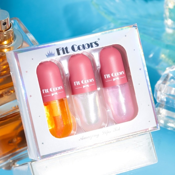 Набор для губ &laquo;Плампер&raquo;: Блеск, масло, жемчуг с эффектом объема