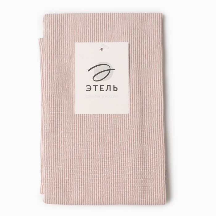 Полотенце Этель "Линии", цв. розовый, 38х63 см, 100% хл