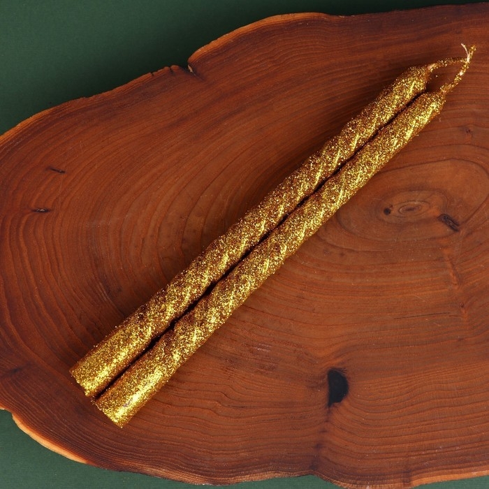 Новогодние витые свечи с декором «Тепла в Новом году!», на Новый Год, набор Новогодние витые свечи с декором «Тепла в Новом году!», на Новый Год, набор