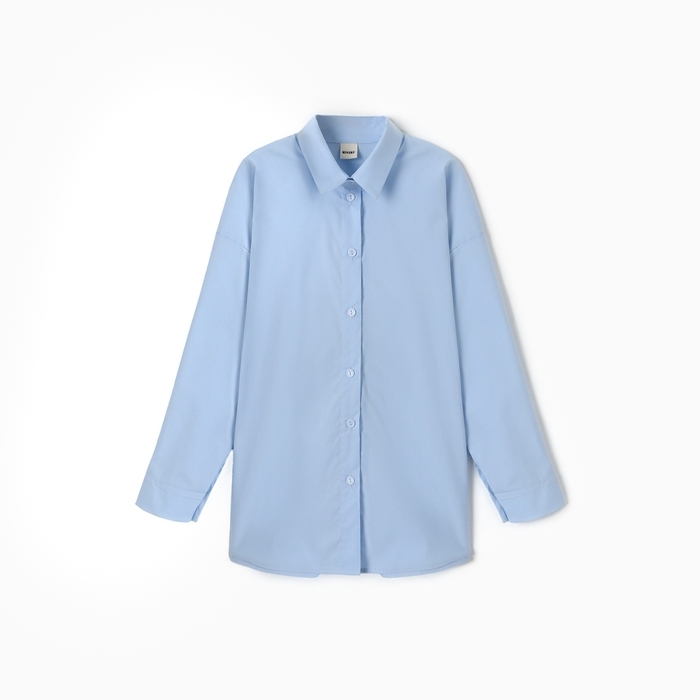 Рубашка для девочки MINAKU цвет светло-голубой, рост 134 см