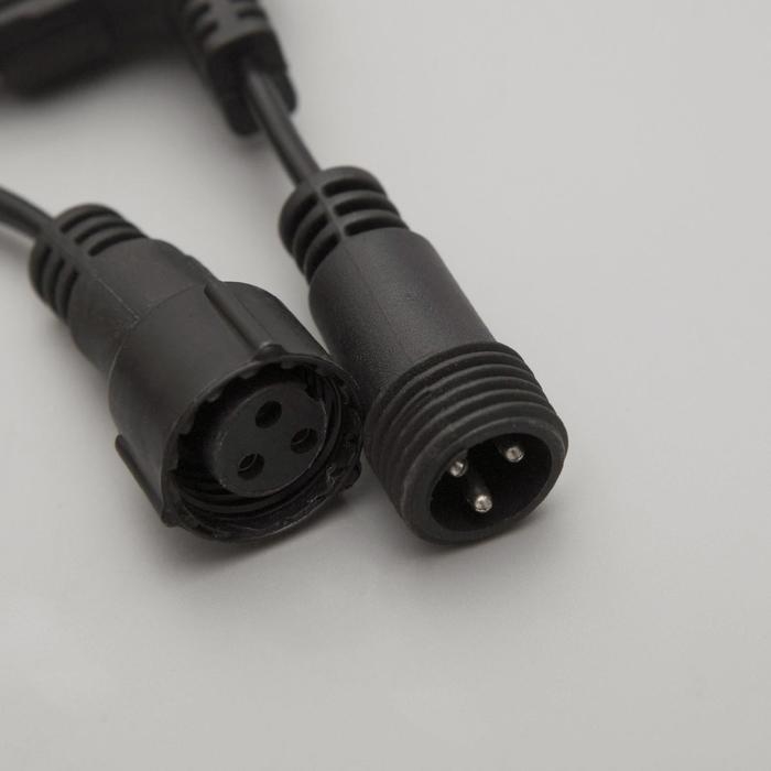 Гирлянда &laquo;Занавес&raquo; 2 &times; 3 м, IP44, УМС, тёмная нить, 760 LED, свечение тёплое белое, 220 В