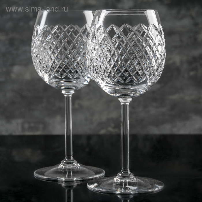 Набор фужеров хрустальных для вина НЕМАН &laquo;Гранд&raquo;, 600 мл, 2 шт