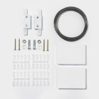 Карниз - струна, двухрядный, 5 м, пластиковый крючок