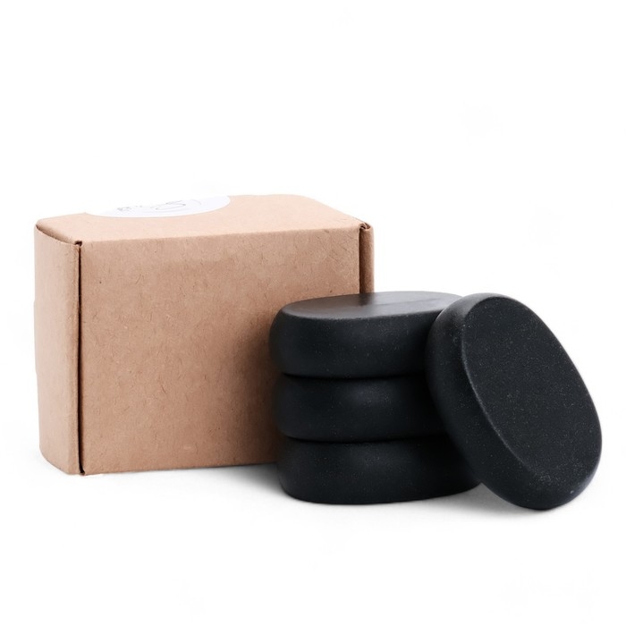 Набор массажных камней из базальта, 4 шт, 4 х 6 см Набор массажных камней из базальта, 4 шт, 4 х 6 см