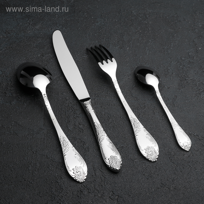 Набор столовых приборов &laquo;Императорский&raquo;, 24 предмета, декоративная коробка