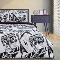 Постельное бельё &laquo;Этель&raquo; 1, 5 сп. Rock star 143х215 см, 150х214 см, 70х70 см -2 шт, 100% хлопок, бязь 125 г/м2