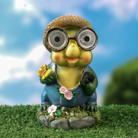 Садовый фонарь "Лягушонок с бабочкой" 7х8х15см Садовый фонарь "Лягушонок с бабочкой" 7х8х15см