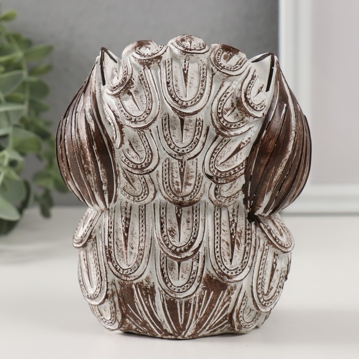 Сувенир полистоун "Филин - не вижу, не слышу, не скажу" МИКС 9,5х10х13 см